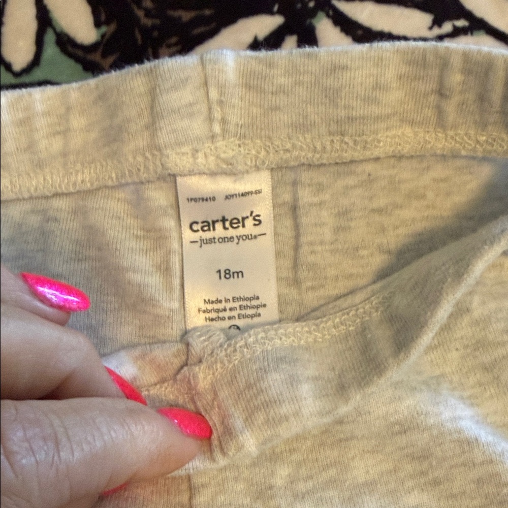 18M Cozy Jogger Pants Set - Blue, Gray, Green, and Cream. - Picture 6 of 15